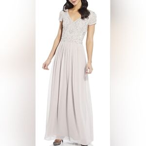 Elegant Cream Evening Gown